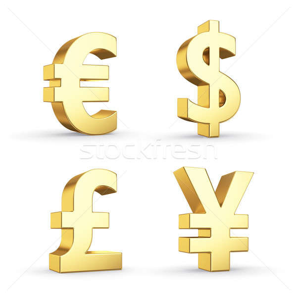 通貨 シンボル シンボル 孤立した ストックフォト © 123dartist