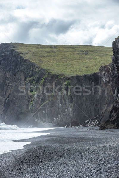 Verticaal dramatisch water zee rock Stockfoto © 1Tomm