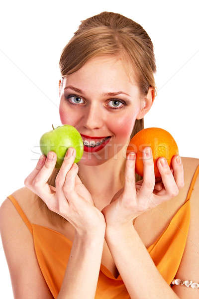 woman with fruits Stock photo © 26kot