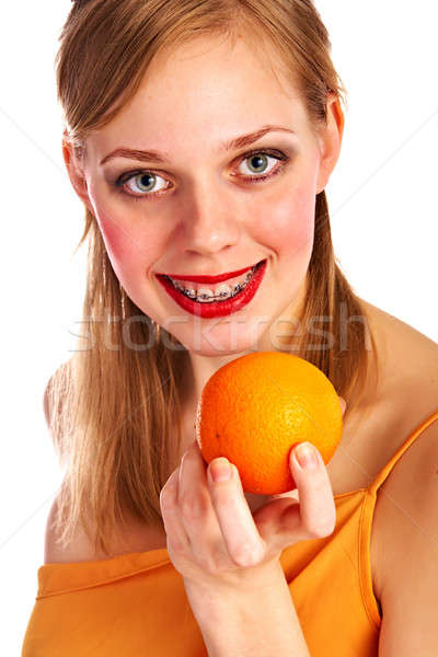 woman with fruit Stock photo © 26kot