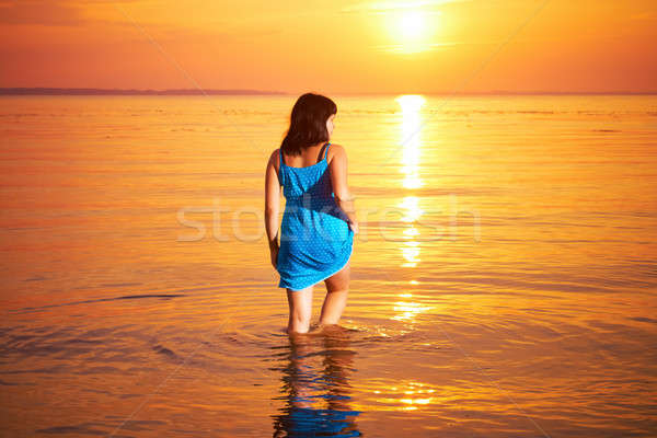 woman standing in water Stock photo © 26kot