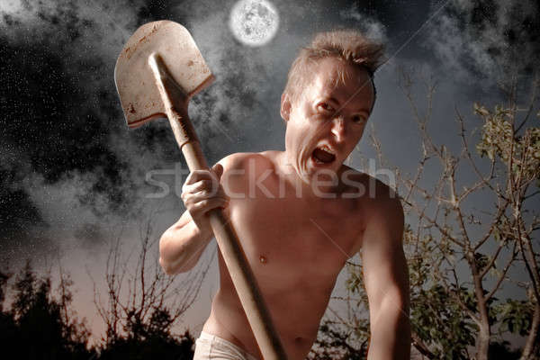 crazy man Stock photo © 26kot