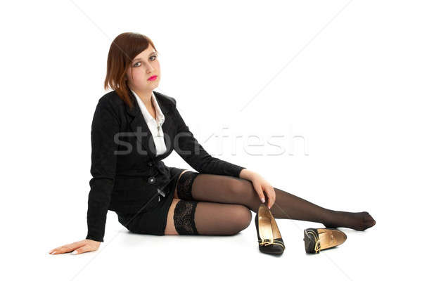 weary brunette Stock photo © 26kot