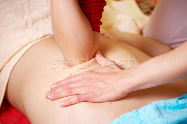 Thai Massage Typ Stil Dehnung tief Stock foto © 26kot