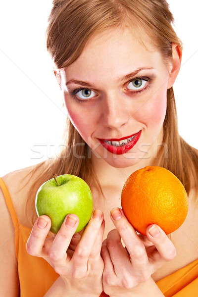 woman with fruits Stock photo © 26kot