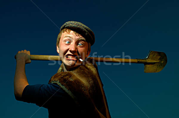 man with shovel Stock photo © 26kot