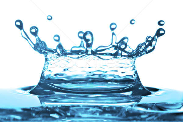 Víz csobbanás fehér textúra kék szín Stock fotó © 26kot