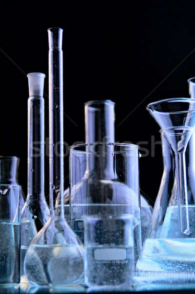 Vidro químico laboratório preto tecnologia medicina Foto stock © 26kot