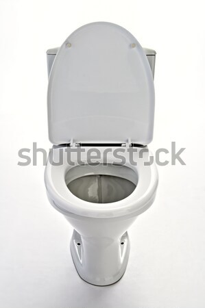 Fehér mosdó serpenyő fekete háttér modern Stock fotó © 26kot