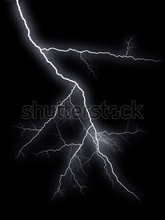 Rayo flash naturaleza fondo noche tormenta Foto stock © 26kot