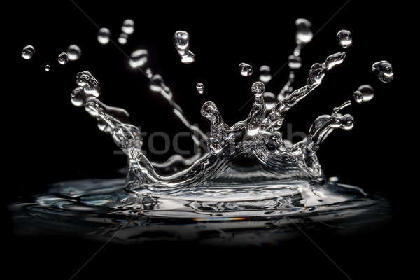 Stock photo: drops transparent water