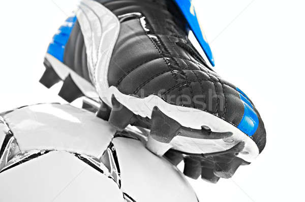 soccer footwear and ball Stock photo © 26kot