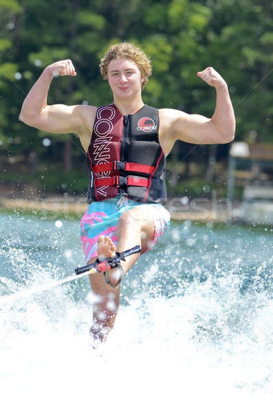 Teen Boy on Trick Ski Stock photo © 2tun