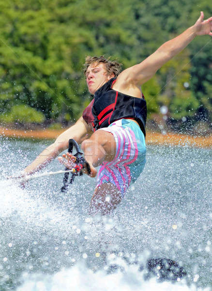 Teenage Boy Trick Skiing Stock photo © 2tun