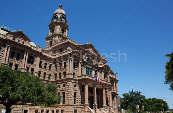 Történelmi bíróság erőd érték Texas Stock fotó © 33ft