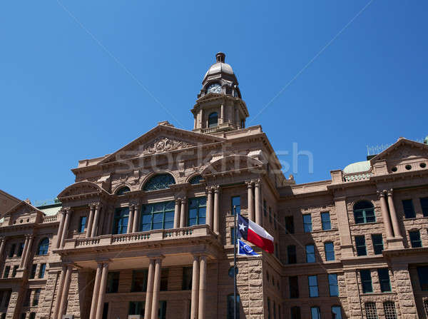 Gerichtsgebäude Festung wert Texas Stock foto © 33ft