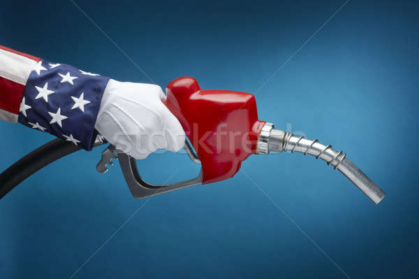 Uncle Sam pumping gas Stock photo © 350jb