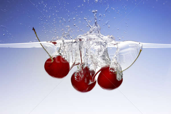 Wiśni shot owoców czerwony Zdjęcia stock © 350jb