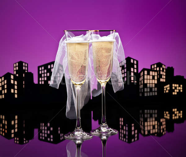 Metropolis Champagne cocktail Lesbian Stock photo © 3523studio