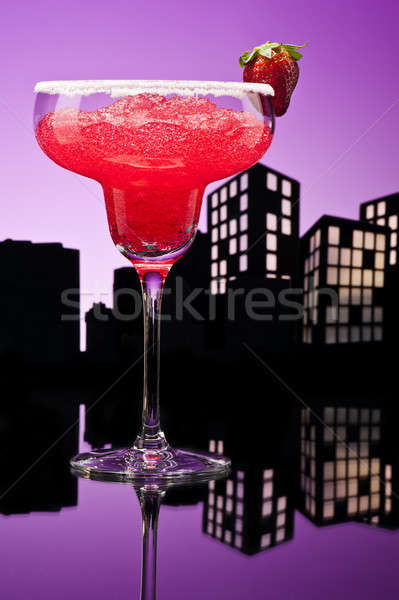 Metropolis strawberry Margarita cocktail Stock photo © 3523studio