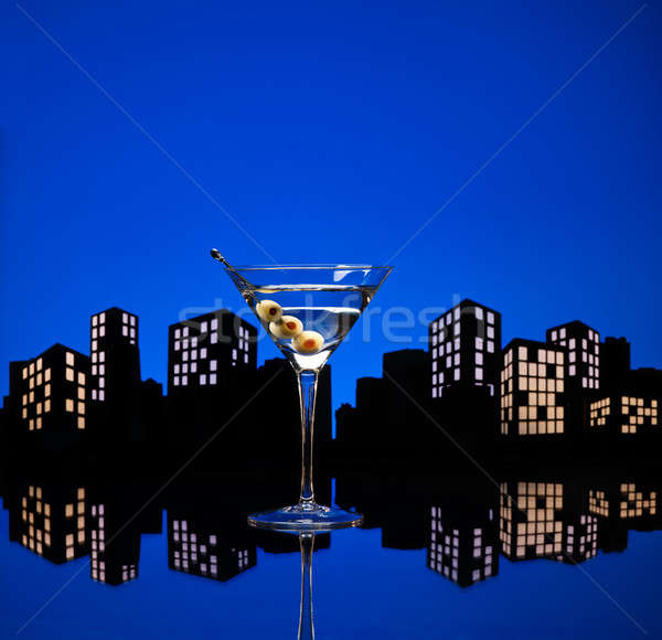 Metropolis Vodka Martini Stock photo © 3523studio