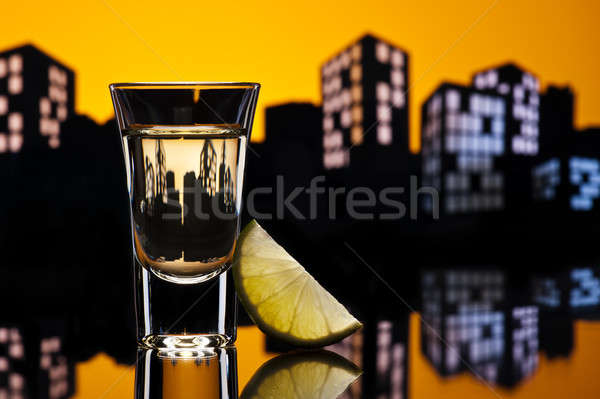 Tequila shoot in cityscape setting Stock photo © 3523studio
