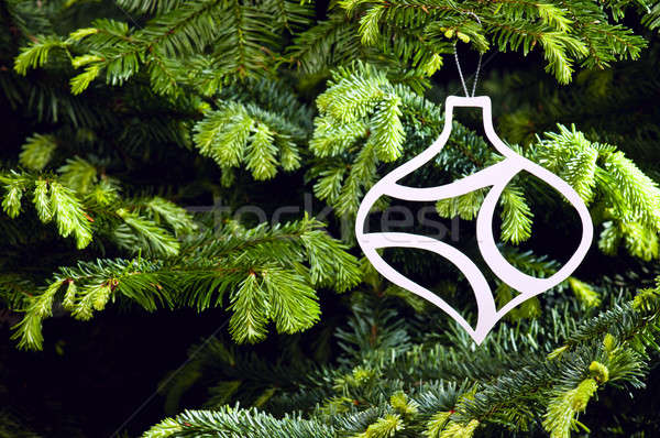 Stockfoto: Snuisterij · vorm · christmas · ornament · vers · groene