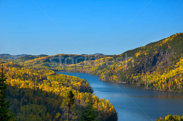 [[stock_photo]]: Vue · Québec · Canada · ciel · soleil · nature