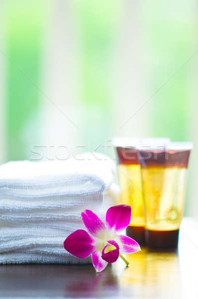 Spa ingredients and orchid flowers Stock photo © 3523studio