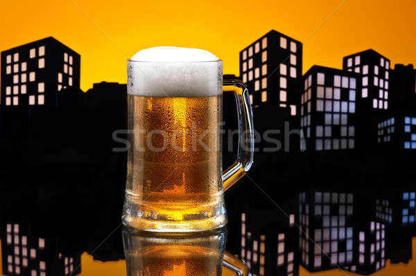 Stock photo: Metropolis lager beer