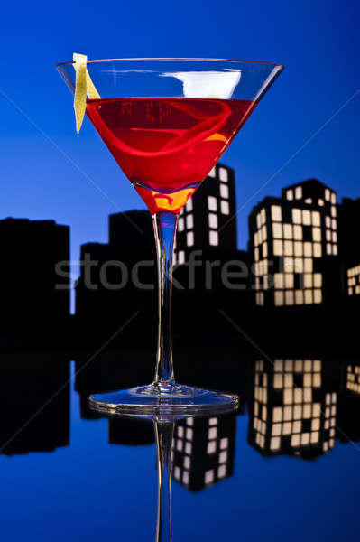 Metropolis Cosmopolitan Cocktail Stock photo © 3523studio