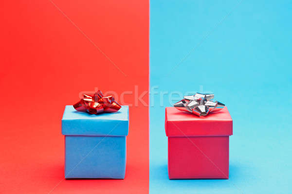 Red and blue present  Stock photo © 3523studio