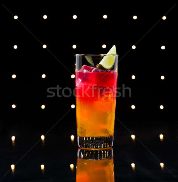 Tequila Świt koktajl historia pić pierwszy Zdjęcia stock © 3523studio
