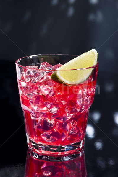 Stock photo: Red Campari Cocktail 