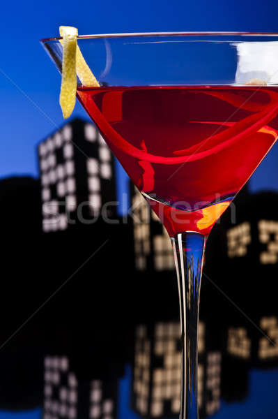 Metropolis Cosmopolitan Cocktail Stock photo © 3523studio