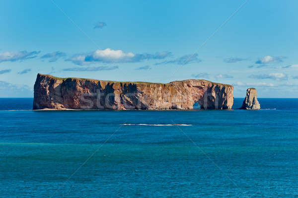 рок известный место Квебек Канада воды Сток-фото © 3523studio