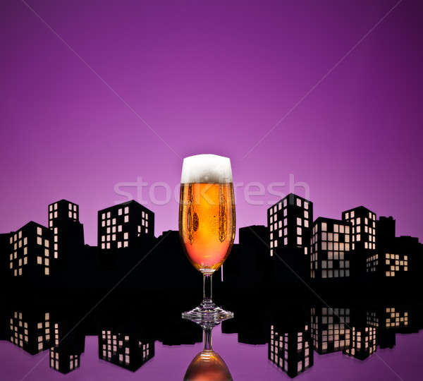 Metropolis lager beer Stock photo © 3523studio