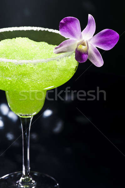 Green margarita cocktail Stock photo © 3523studio