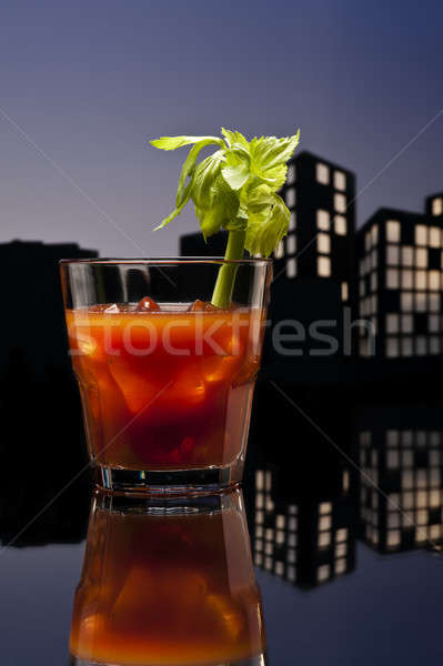 Metropolis Bloody Mary cocktail Stock photo © 3523studio