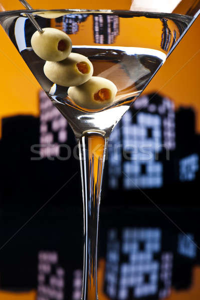 Metrópoli martini vodka canguro cóctel vodka variación Foto stock © 3523studio