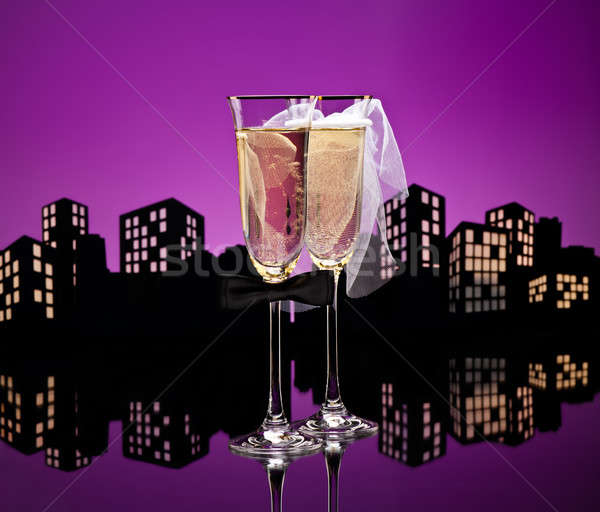 Metropolis Champagne cocktail Lesbian Stock photo © 3523studio