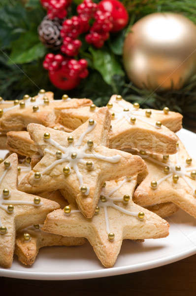 Decorated cookies in festive setting Stock photo © 3523studio