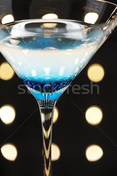 Martini vodka pista de baile disco agua vidrio bar Foto stock © 3523studio