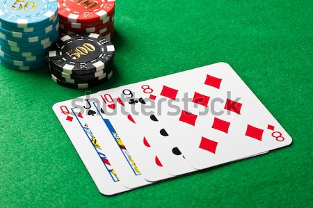 Royal flush or royal straight flush Stock photo © 3523studio