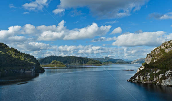 Tasmania Australia niebo wody górskich przemysłu Zdjęcia stock © 3523studio