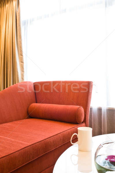 Schönen Sofa nice dekoriert Wohnzimmer Wohn- Stock foto © 3523studio
