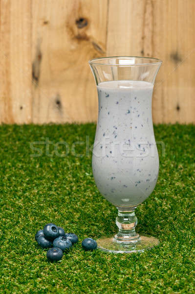 Blueberry milk shake Stock photo © 3523studio