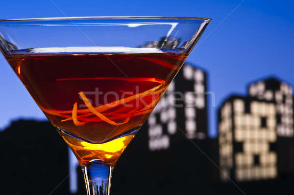 大都會 曼哈頓 雞尾酒 威士忌酒 甜 商業照片 © 3523studio