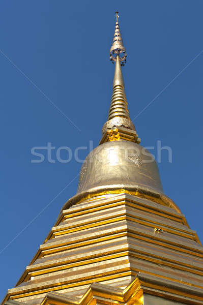 Golden roof of a temple in Thailand Stock photo © 3523studio