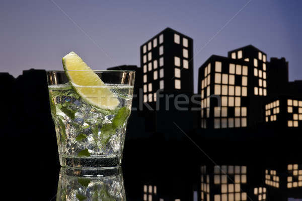 Metropolis Mojito cocktail Stock photo © 3523studio